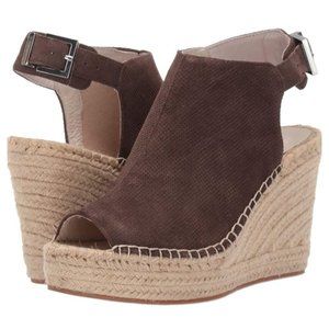 Kenneth Cole New York women' Olivia 2 Perf Espadrille Wedge Sandal  SIZE 8
